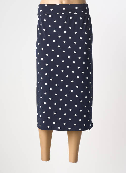 Jupe mi-longue bleu YOEK femme
