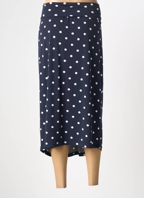 Jupe mi-longue bleu YOEK femme