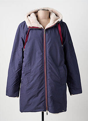 Parka fermeture zippée sur le devant a capuche bleu RINO & PELLE femme