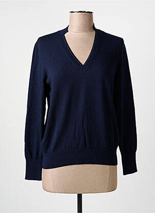 Pull coupe cintrée manches longues bleu MARIA BELLENTANI femme