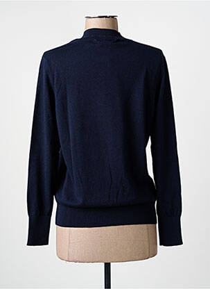 Pull coupe cintrée manches longues bleu MARIA BELLENTANI femme