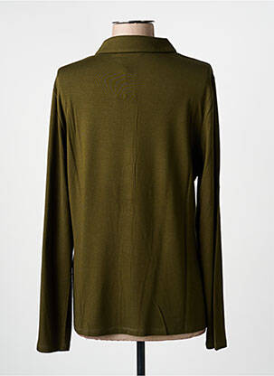 Chemisier coupe droite manches longues vert MARIA BELLENTANI femme
