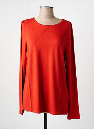 T-shirt manches longues manches longues orange MARIA BELLENTANI femme
