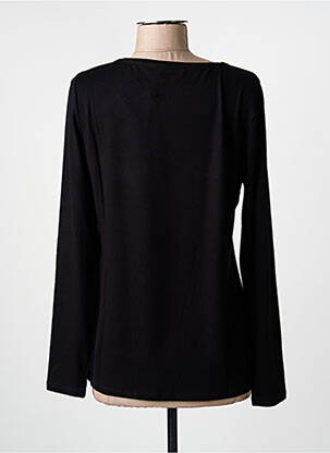 T-shirt manches longues manches longues noir MARIA BELLENTANI femme