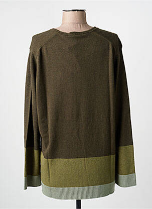 Pull coupe droite manches longues vert MARIA BELLENTANI femme