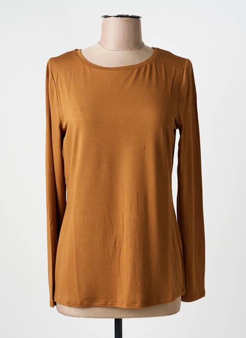 T-shirt manches longues manches longues marron MARIA BELLENTANI femme