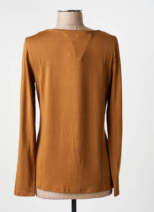 T-shirt manches longues manches longues marron MARIA BELLENTANI femme