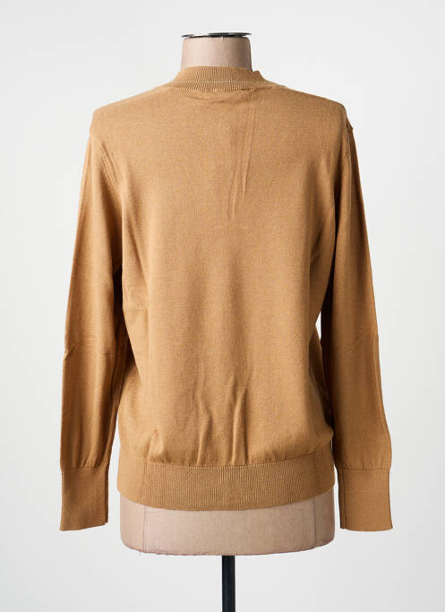 Pull coupe cintrée manches longues beige MARIA BELLENTANI femme