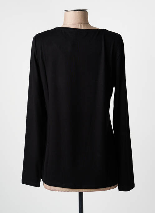 T-shirt manches longues manches longues noir MARIA BELLENTANI femme