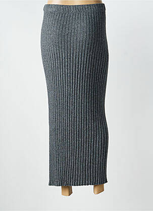 Jupe longue taille normale gris MARIA BELLENTANI femme