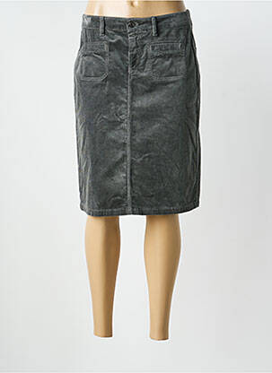 Jupe mi-longue stretch gris GARDEUR femme