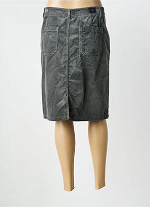 Jupe mi-longue stretch gris GARDEUR femme