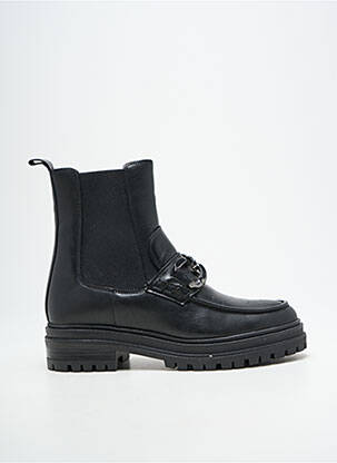 Bottines/boots tissage satiné talon de 4 à 6cm noir FREEMAN T.PORTER femme