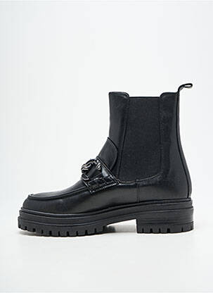 Bottines/boots tissage satiné talon de 4 à 6cm noir FREEMAN T.PORTER femme