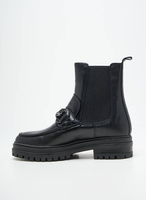 Bottines/boots tissage satiné talon de 4 à 6cm noir FREEMAN T.PORTER femme