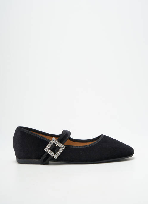 Ballerines bout carré talon plat jusqu'à 3cm noir FINDLAY femme