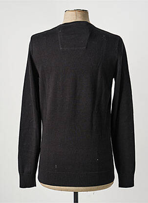 Pull col rond manches longues noir TOM TAILOR homme