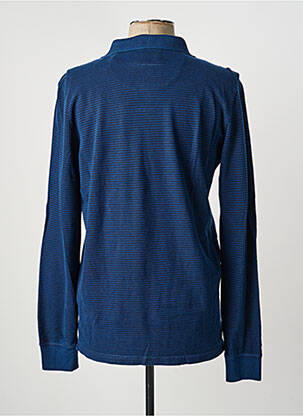 Polo manches longues manches longues bleu TOM TAILOR homme