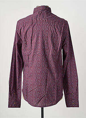 Chemise manches longues coupe droite violet FREEMAN T.PORTER homme