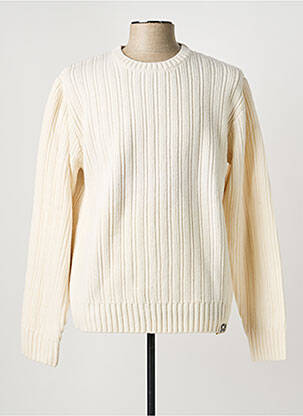 Pull col rond manches longues beige FREEMAN T.PORTER homme