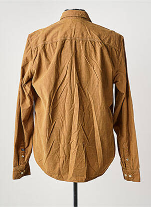 Chemise manches longues coupe droite marron GARCIA homme