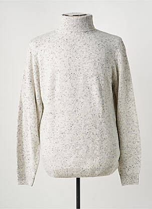 Pull col roulé coupe cintrée manches longues gris TIFFOSI homme