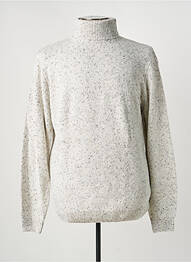 Pull col roulé coupe cintrée manches longues gris TIFFOSI homme
