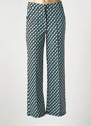Pantalon droit stretch taille normale bleu GARCIA femme