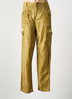 Pantalon droit tissage popeline taille normale vert NU JEANS femme