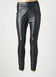 Legging tissage simili-cuir taille normale noir GARCIA femme