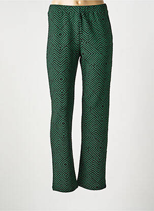 Pantalon droit stretch taille normale vert LA FIANCÉE femme