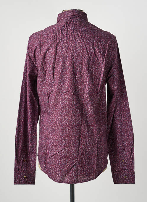 Chemise manches longues coupe droite violet FREEMAN T.PORTER homme