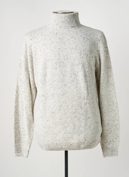 Pull col roulé coupe cintrée manches longues gris TIFFOSI homme