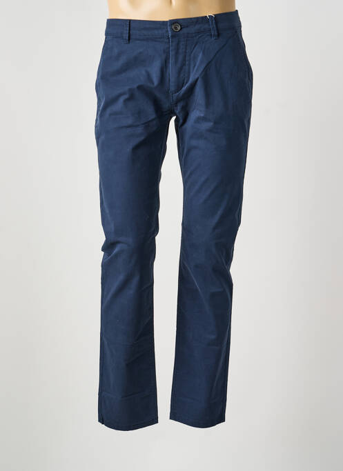 Pantalon chino stretch taille normale bleu TOM TAILOR homme