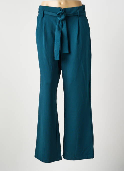 Pantalon large tissage crêpe taille normale vert TIFFOSI femme