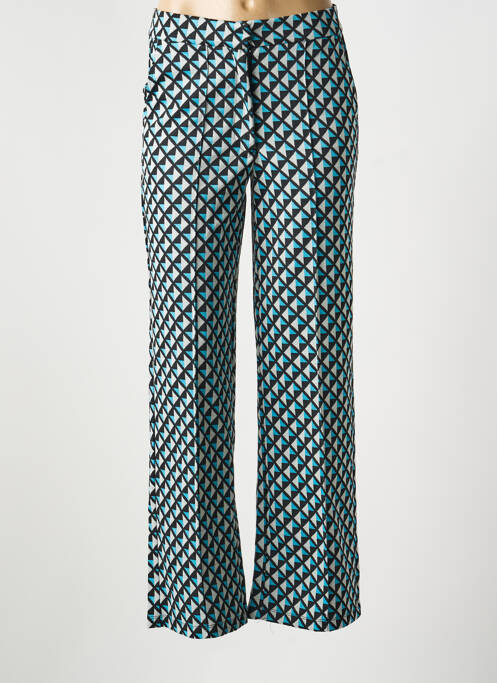 Pantalon droit stretch taille normale bleu GARCIA femme
