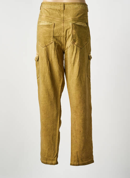 Pantalon droit tissage popeline taille normale vert NU JEANS femme