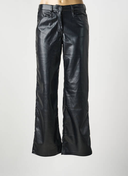 Pantalon large fermeture zippée sous rabat boutonné taille normale noir TIFFOSI femme