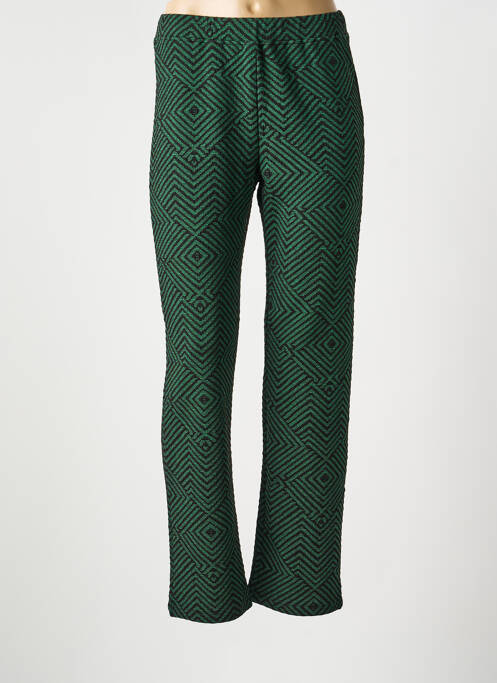 Pantalon droit stretch taille normale vert LA FIANCÉE femme