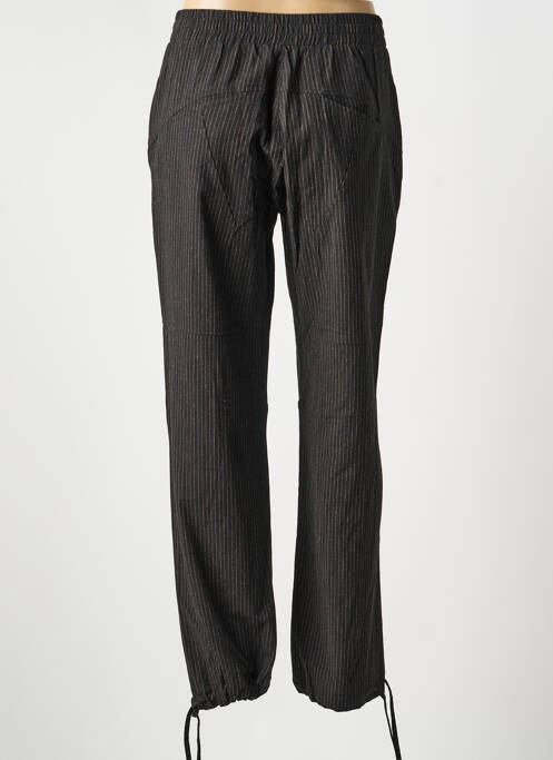 Pantalon droit fermeture zippée sous rabat boutonné noir NU JEANS femme