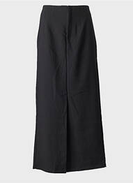 Jupe longue coupe droite noir KAFFE femme