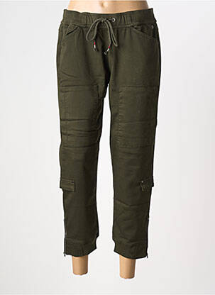 Pantalon 7/8 taille élastique vert FREEMAN T.PORTER femme