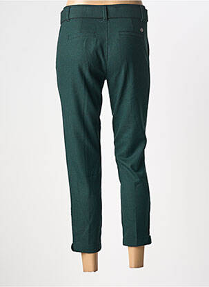 Pantalon 7/8 fermeture zippée sous rabat boutonné vert FREEMAN T.PORTER femme