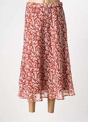 Jupe mi-longue coupe évasée rouge TIFFOSI femme