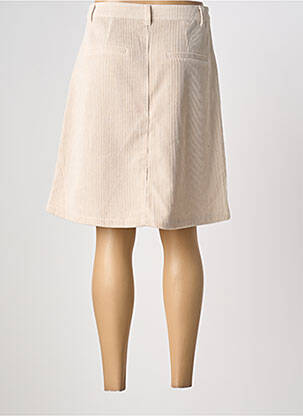 Jupe mi-longue coupe évasée beige CREAM femme