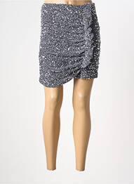 Jupe courte coupe droite gris ATELIER EVÈNE femme