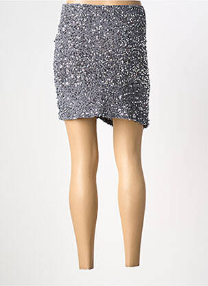 Jupe courte coupe droite gris ATELIER EVÈNE femme