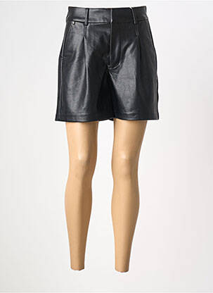 Short coupe droite noir GARCIA femme