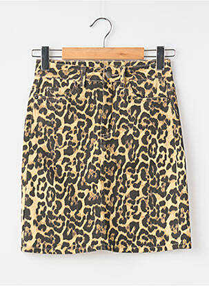 Jupe courte poches beige KAFFE femme