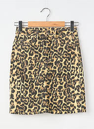 Jupe courte poches beige KAFFE femme